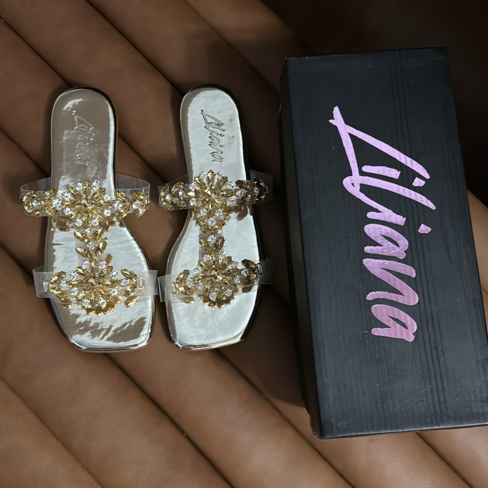 New gold sandals